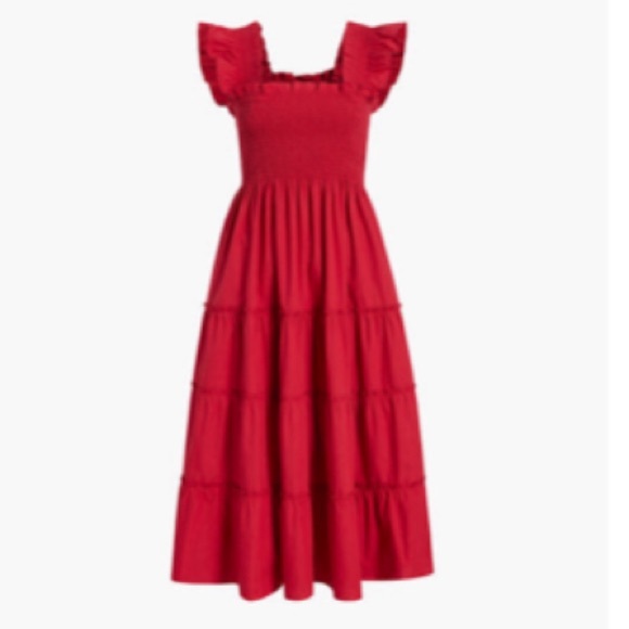 Red Ellie Nap Dress by Hill House XXS - Picture 2 of 2